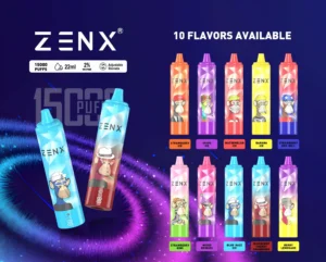 ZENX NFT 15000 Puffs Disposable Vape - 22ML(Nic 2%)
