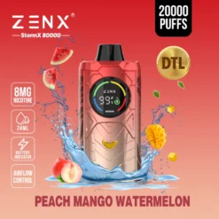 ZENX StormX 20000 Puffs Direct to Lung(DTL) Airflow Control Disposable Vape - 24ML