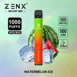 ZENX Air Puff 1000 Puffs Disposable Vape Pen - (Nic 2% 5 Vape/Box)