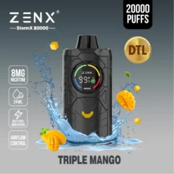 ZENX StormX 20000 Puffs Direct to Lung(DTL) Airflow Control Disposable Vape - 24ML