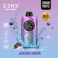 ZENX StormX 20000 Puffs Direct to Lung(DTL) Airflow Control Disposable Vape - 24ML