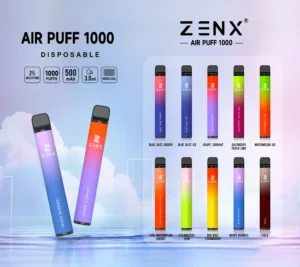 ZENX Air Puff 1000 Puffs Disposable Vape Pen - (Nic 2% 5 Vape/Box)