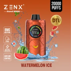 ZENX StormX 20000 Puffs Direct to Lung(DTL) Airflow Control Disposable Vape - 24ML