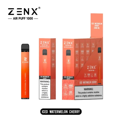 ZENX Air Puff 1000 Puffs Disposable Vape Pen - (Nic 2% 5 Vape/Box)